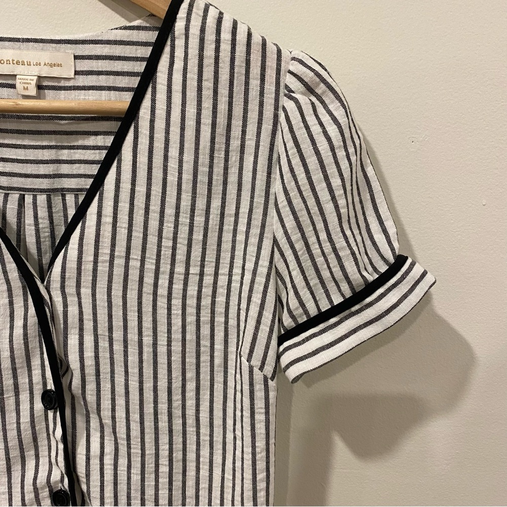 Striped short sleeve dress - Picture 5 of 10